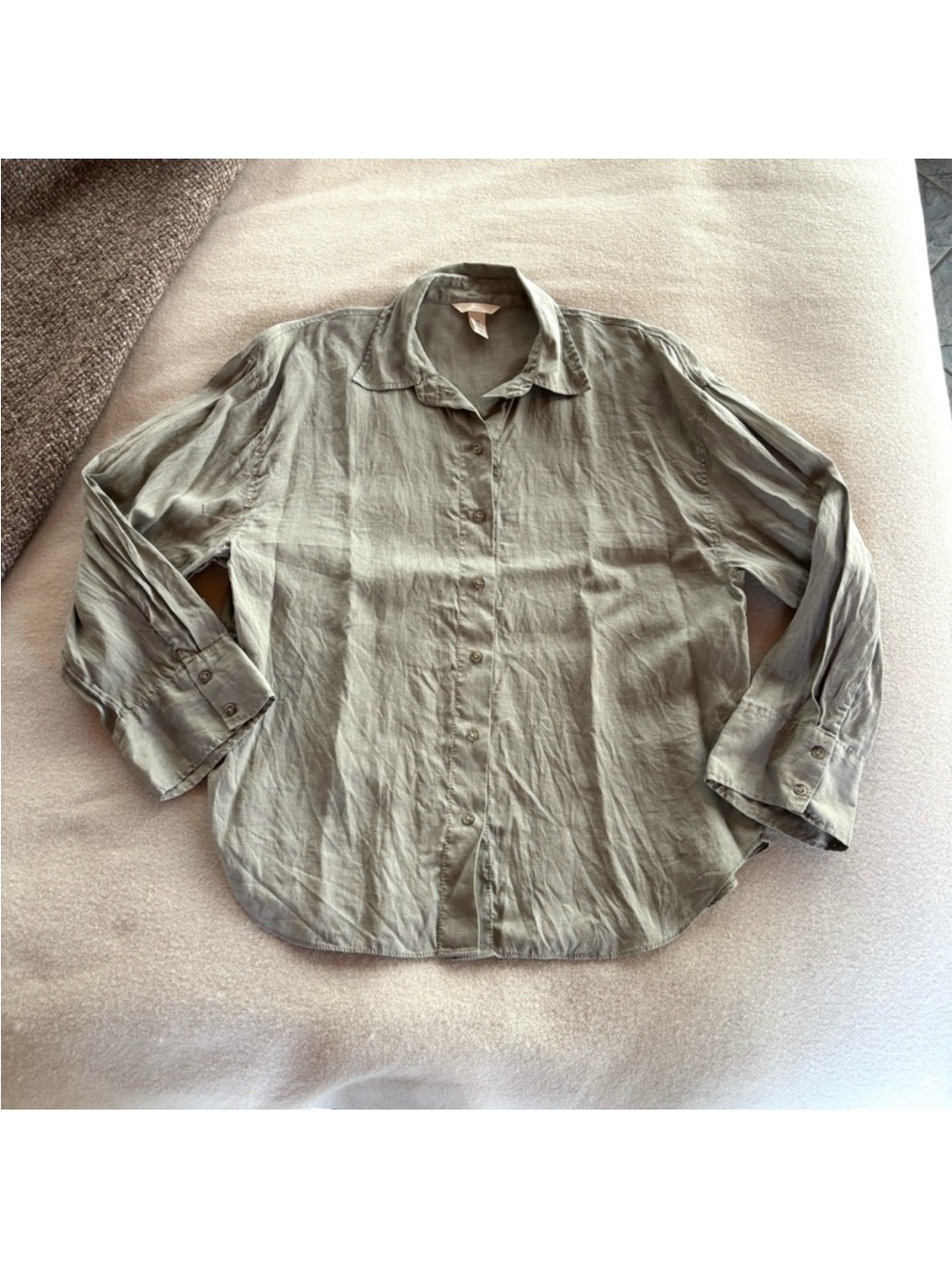 Unstructured Linen Button Down